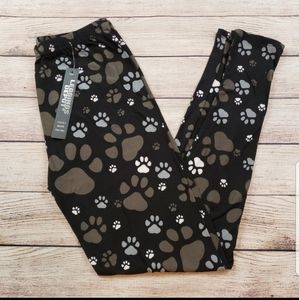 Buttery soft muddy paw print leggings